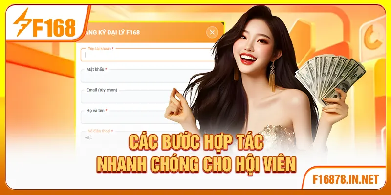 Các bước hợp tác nhanh chóng cho hội viên